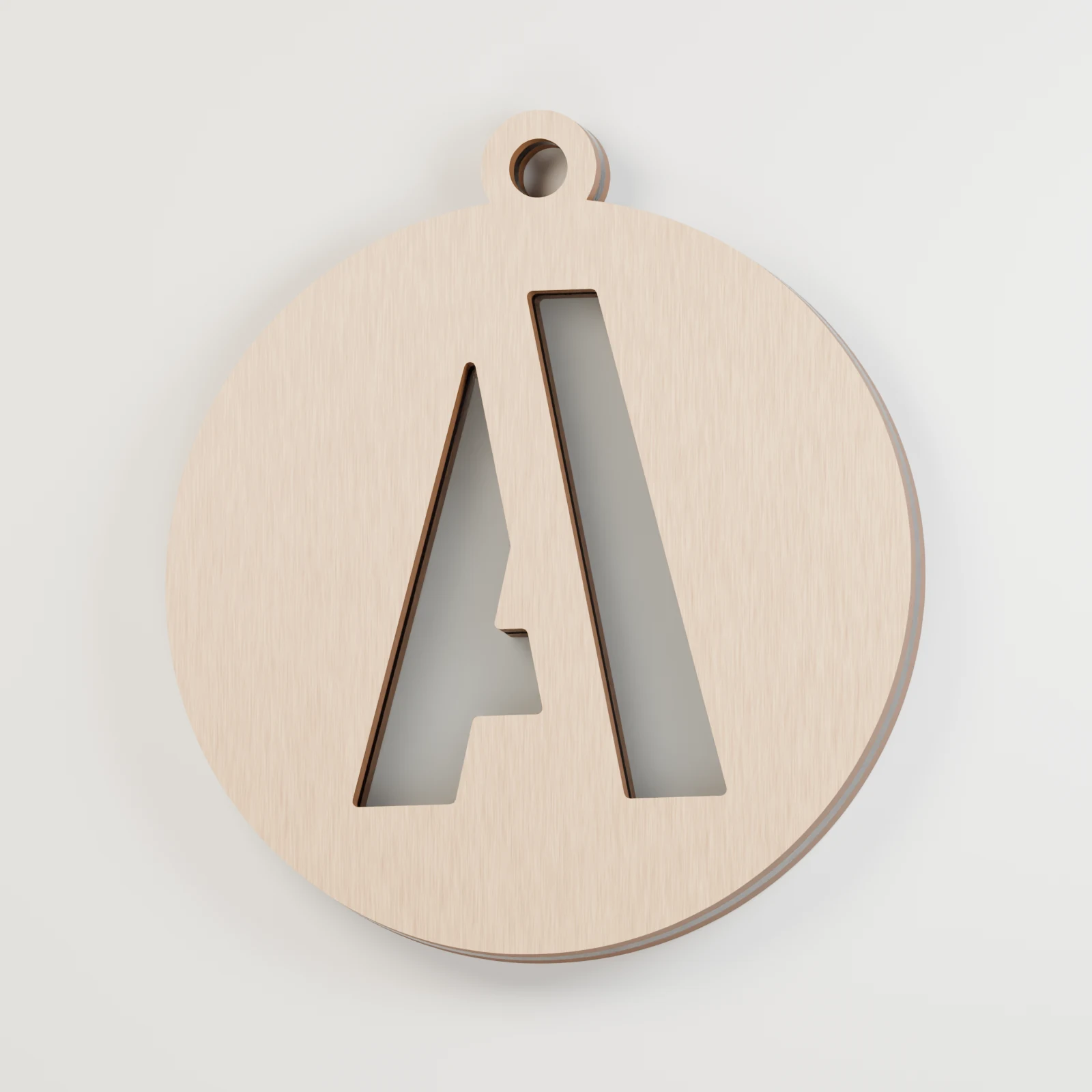 Letter A in Clear acrylic