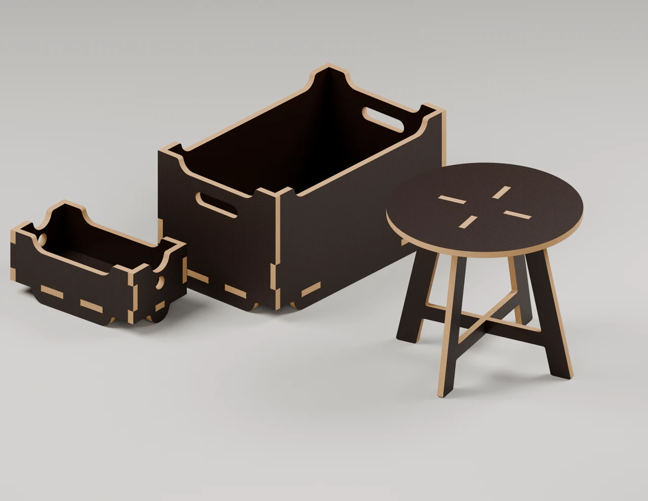 Rendered preview of the coming-soon buffalo-board furniture collection
