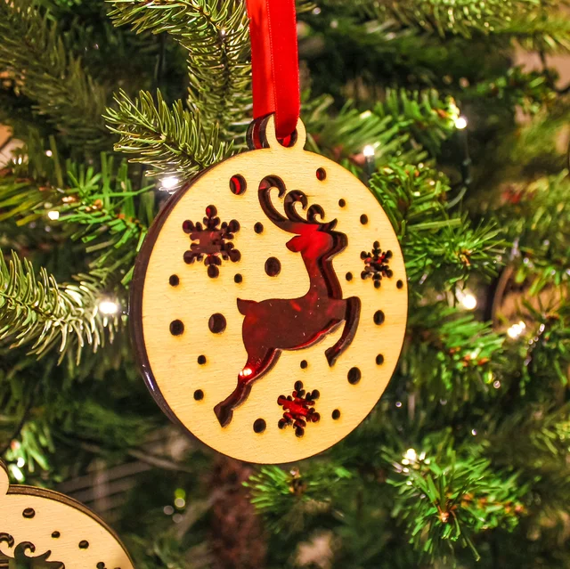 Red Rudolph handmade Christmas decoration