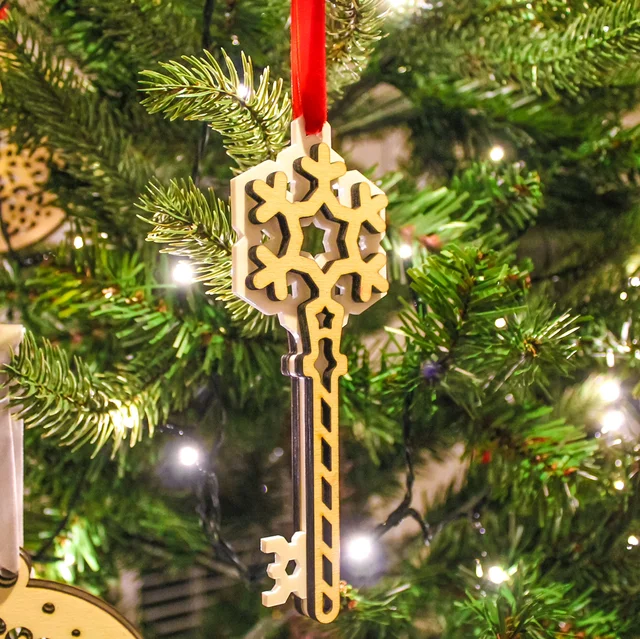 Snow Key handmade Christmas decoration